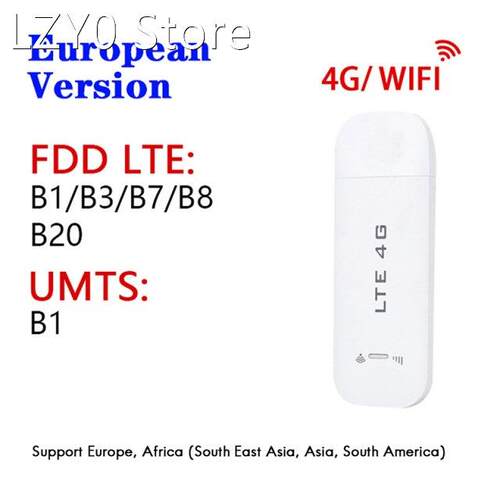 4G WiFi Router USB Dongle Wireless Modem 100Mbps with SIM Ca