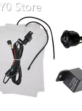 Auto Seat Heater Kit Hi/Lo Setting 1 Seat Pads 1 Round Switc