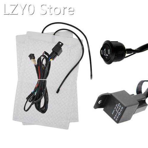 Auto Seat Heater Kit Hi/Lo Setting 1 Seat Pads 1 Round Switc