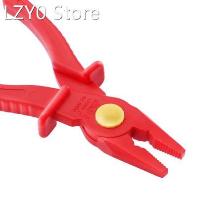 VDE Resistant Plastic Flat Nose Pliers Reduce the Risk of Sh