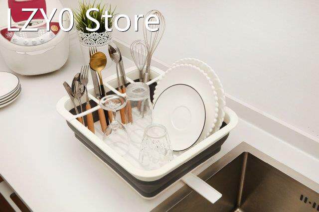 Folding Dish Rack Home Kitchen Organizers Kitchen Storage Bo