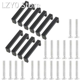 5/10 Pcs Cabinet Handle Black Furniture Hardware Stainless S