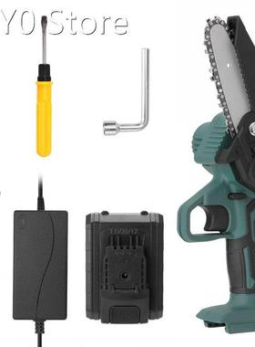 21V Electric Chainsaw Rechargeable Wood Spliting Chainsaw El