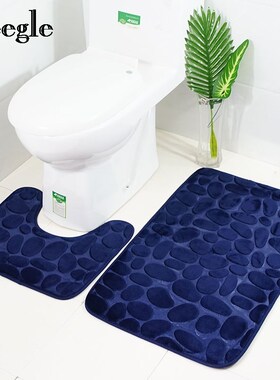 Memory Foam Bath Mat for Bathroom Carpet Rug Toilet Floor M