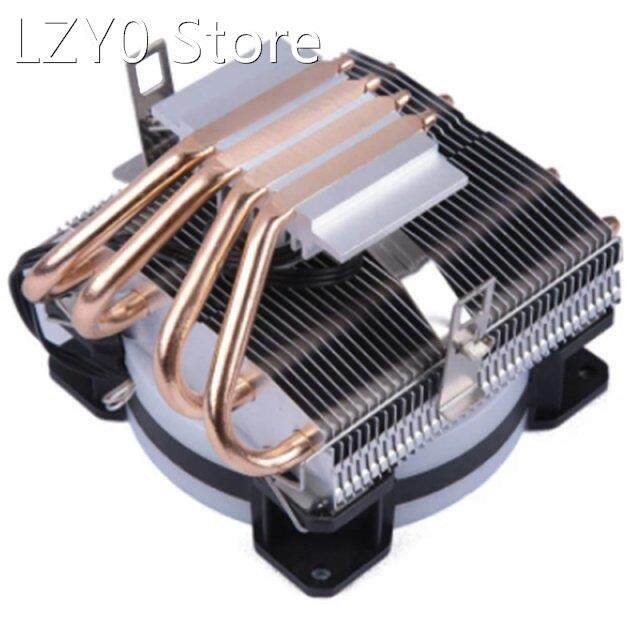 Cooling Fan RGB LED CPU Cooler Heatsink with 4 Heatpipe 2 Co