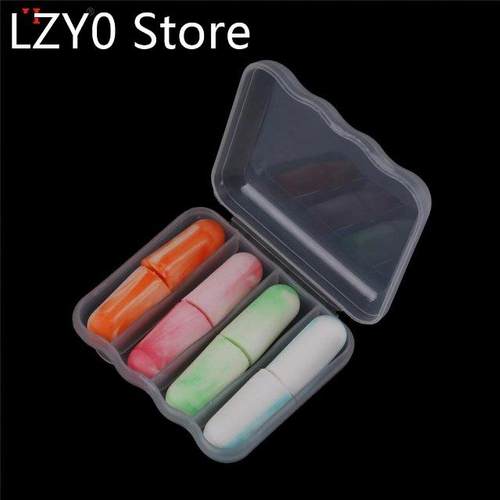 4 Pairs/Box Soft Foam Earplugs Noise-cancelling For Learnin