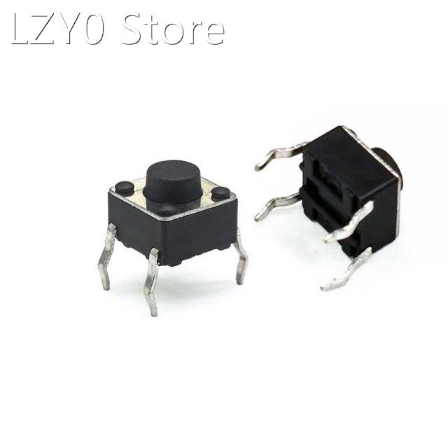 50 pcs/lot 6*6*5.0mm DIP 4 PIN 12V 0.5A Push Button Switch T
