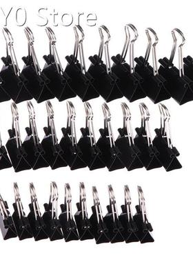 10pcs/lot Black Metal Binder Clips 19mm/ 25mm/ 32mm Notes Le