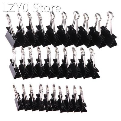 10pcs/lot Black Metal Binder Clips 19mm/ 25mm/ 32mm Notes Le