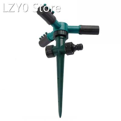 360 Degree Rotating Sprinkler Three-arm Sprayer Plastic Grou
