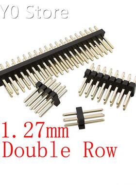 10Pcs/lot Double Row Pitch 1.27mm Pin Header Male Plug Strai
