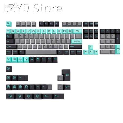 Electric Cherry Profile Keycaps PBT Dye Sublimation Set for