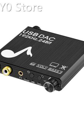 Digital To Analog Audio Converter, Bass Volume Adjustment, U