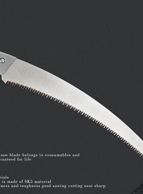 Sharp Heavy Duty Curved Hand Saw for Tree Pruning Wood Cutti