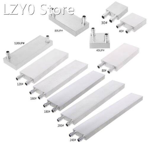 Silver Aluminum Alloy Water Cooling Block Radiator Heat Sink