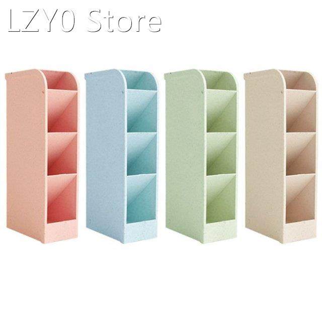 Multi-function 4 Grid Desktop Pen Holder Office School Stora