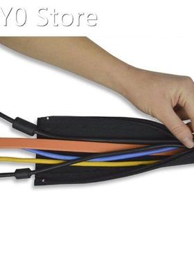 DIY Neoprene Cable Management Sleeve Zipper Wrap Wire Hider