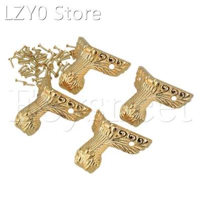 4pcs Antique C012 Zinc Alloy Corner Foot Corner Protector De