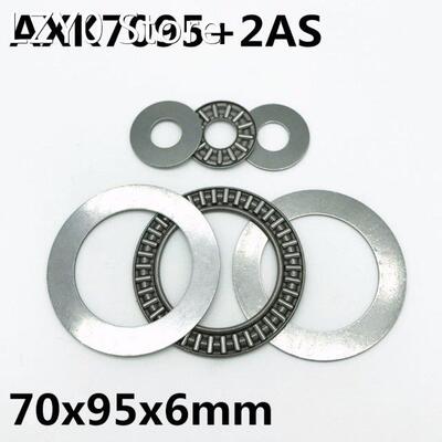 2pcs AXK7095+2AS Thrust Needle Roller Bearing 70x95x4 mm Thr