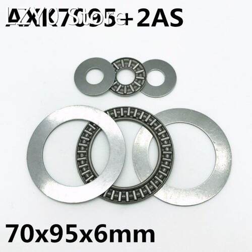 2pcs AXK7095+2AS Thrust Needle Roller Bearing 70x95x4 mm Thr