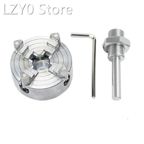4 Jaws Manual Lathe Chuck Clamp High Carbon Steel Self-Cente