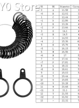 Finger Ring Sizer Plastic Jewelry Making Measurement Mandrel