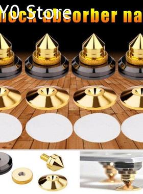 4 Sets Golden-Plated Speaker Spikes, Speaker Stands CD O Sub