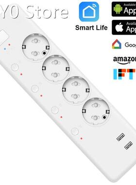 Smart WIFI Timer Extension EU Smart Plug wifi Power Strip Fa