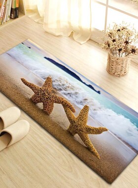 Thicken Flannel Floor Mat Entrance Door Mat Hallway Carpet B