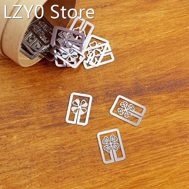 Random Metal Bookmark Clips Cute Cartoon Animal Plated Slive