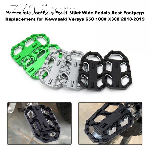 Motorcycle FootPegs Front Billet Wide Pedals Rest Footpegs R-封面