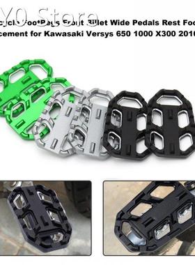 Motorcycle FootPegs Front Billet Wide Pedals Rest Footpegs R