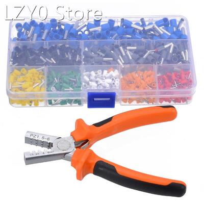 Crimp Tool Kit Hand Ferrule Crimper Plier With 800pcs Nylon