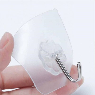 Strong transparent chuck wall hook kitchen bathroom wall hoo