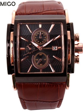 BOAMIGO men quartz watches large dial fashion casual sports