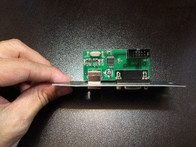 Cutting plotter interface board with serial port and COM por