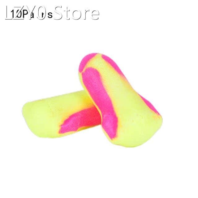 10 Pairs Disposable Uncorded Foam Earplugs Snore Sleep Heari