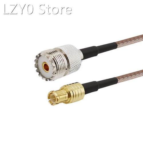 1Pcs RF Coaxial Cable UHF SO239 PL259 Female to MCX Male Plu