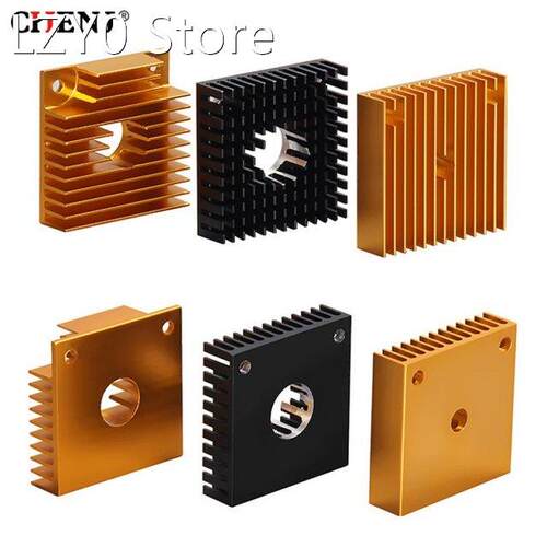 3D Printer Aluminum Motor Heatsink Black Gold Radiator For M