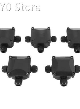 Junction Box, 5Pcs Waterproof IP68 Cable Connector, Larger 3