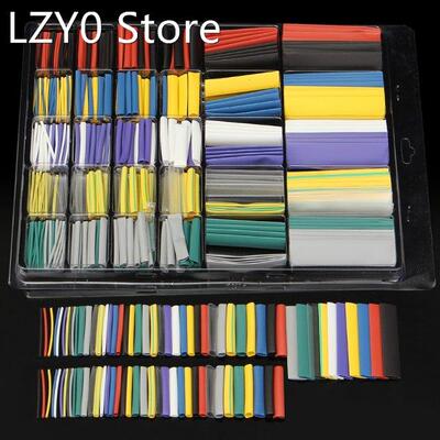 500PCS Polyolefin 2:1 Heat Shrink Tube Electrical Wrap Wire