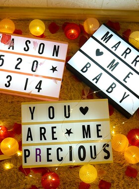 LED Combination Light Message Board Box 5V A4 A5 A6 USB/Bat