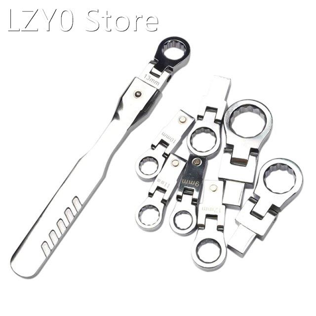 9pcs portable ratchet wrench interchangeable head ratchet wr