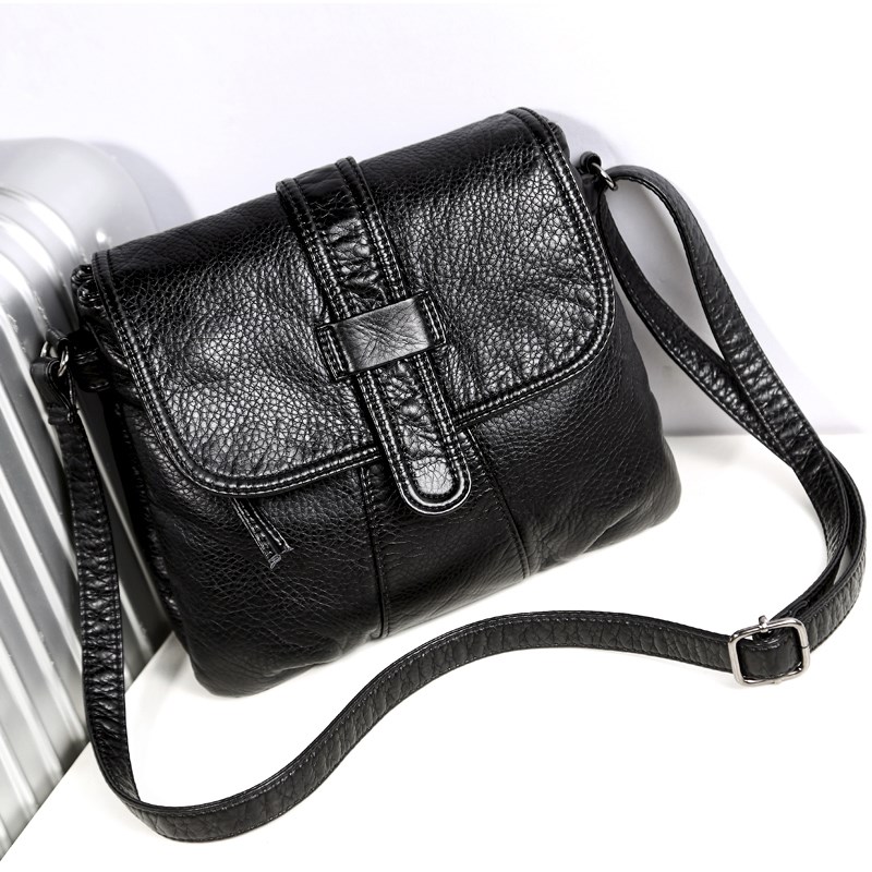Soft leather Women Messenger bag casual women's shoulder Cr