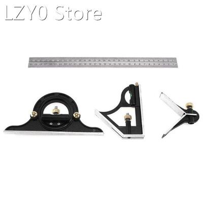 300MM Combination Square Angle Ruler Stainless Steel Protrac