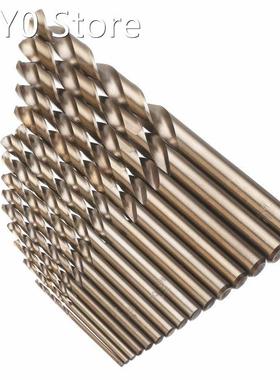 15pcs 1.5-10mm Cobalt Drill Bits Steel Straight Shank Twist