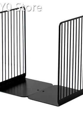1 Pair Bookends Book Stand Support Simple Iron Desktop Non S