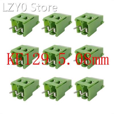 10Pcs Green KF129 2 Pin 2P Pitch 5.08mm Straight Needle PCB