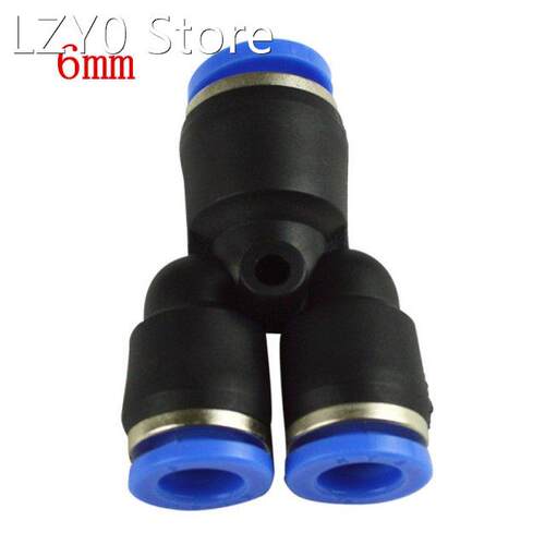 10 pcs PY6 6mm Y Union Tube Quick Connecting One Touch Fitti