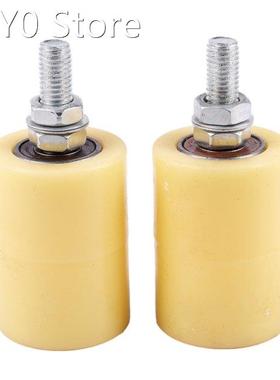 2PCS 50X70Mm PP Steel Flat Roller Bearing Guiding Wheel 6201